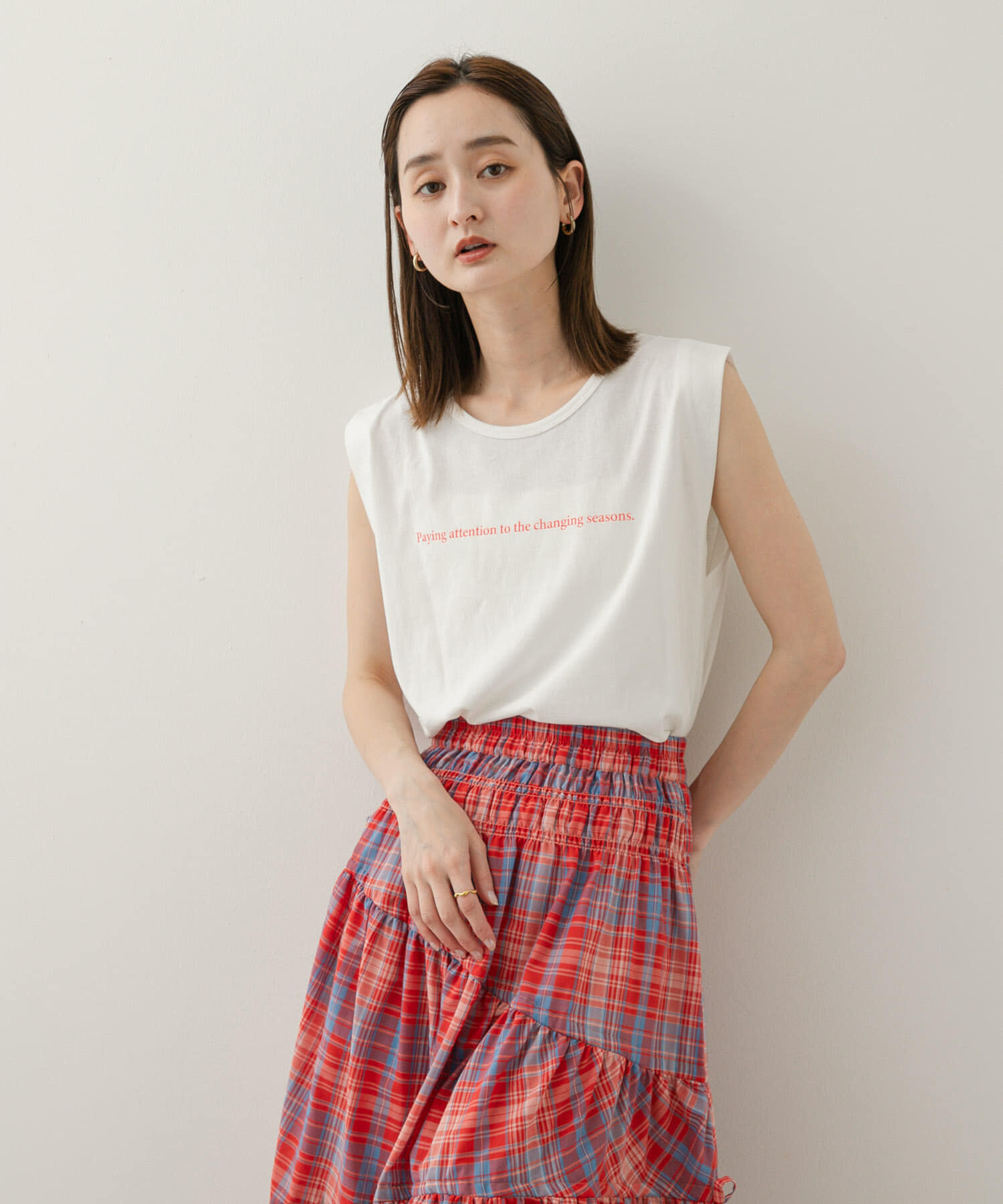 SENSE OF PLACE by URBAN RESEARCH「ショルダータックグラフィックTシャツ」|Tシャツ・カットソー|