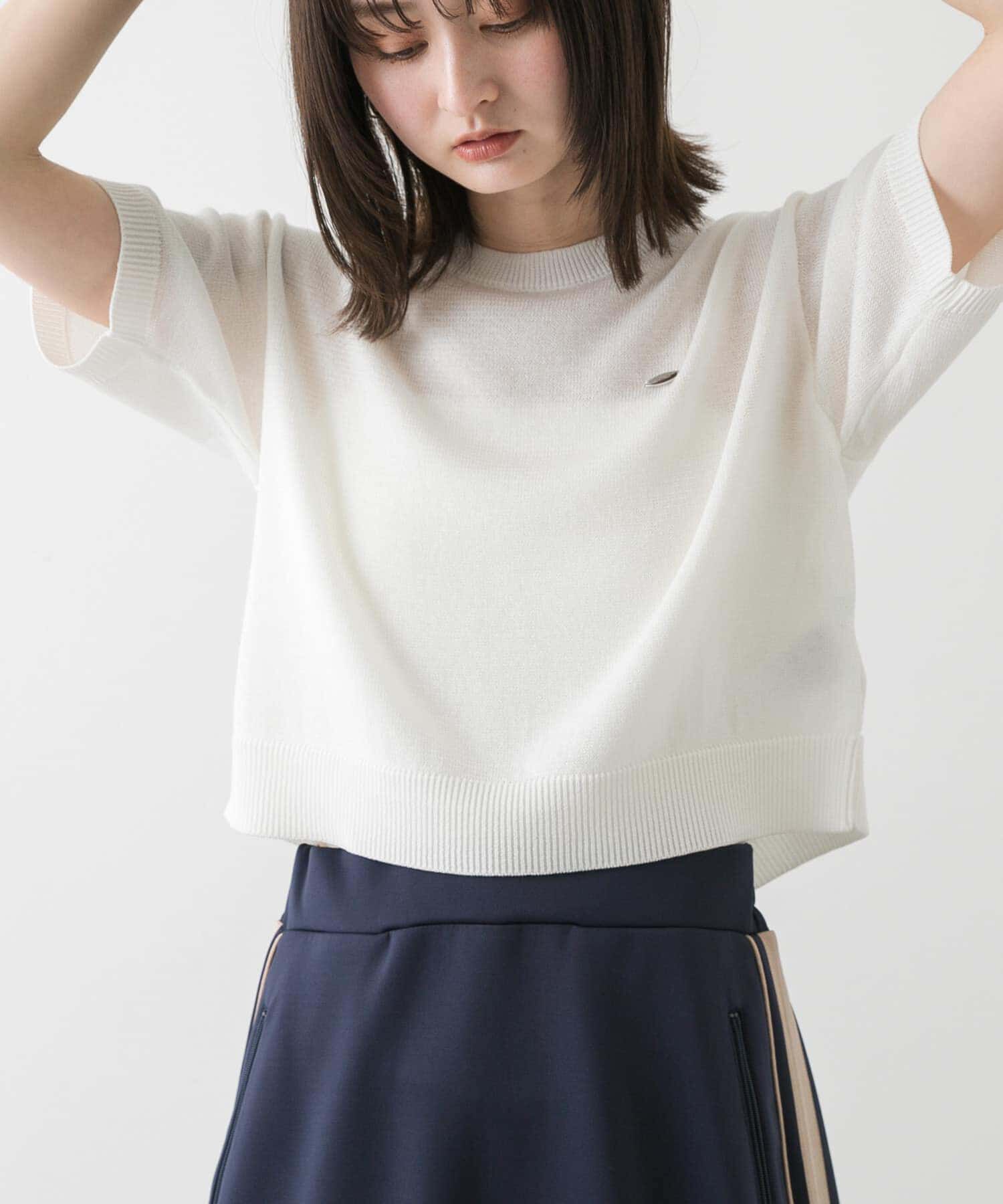 SENSE OF PLACE by URBAN RESEARCH「クルーネッククロップドセーター」|ニット・セーター|