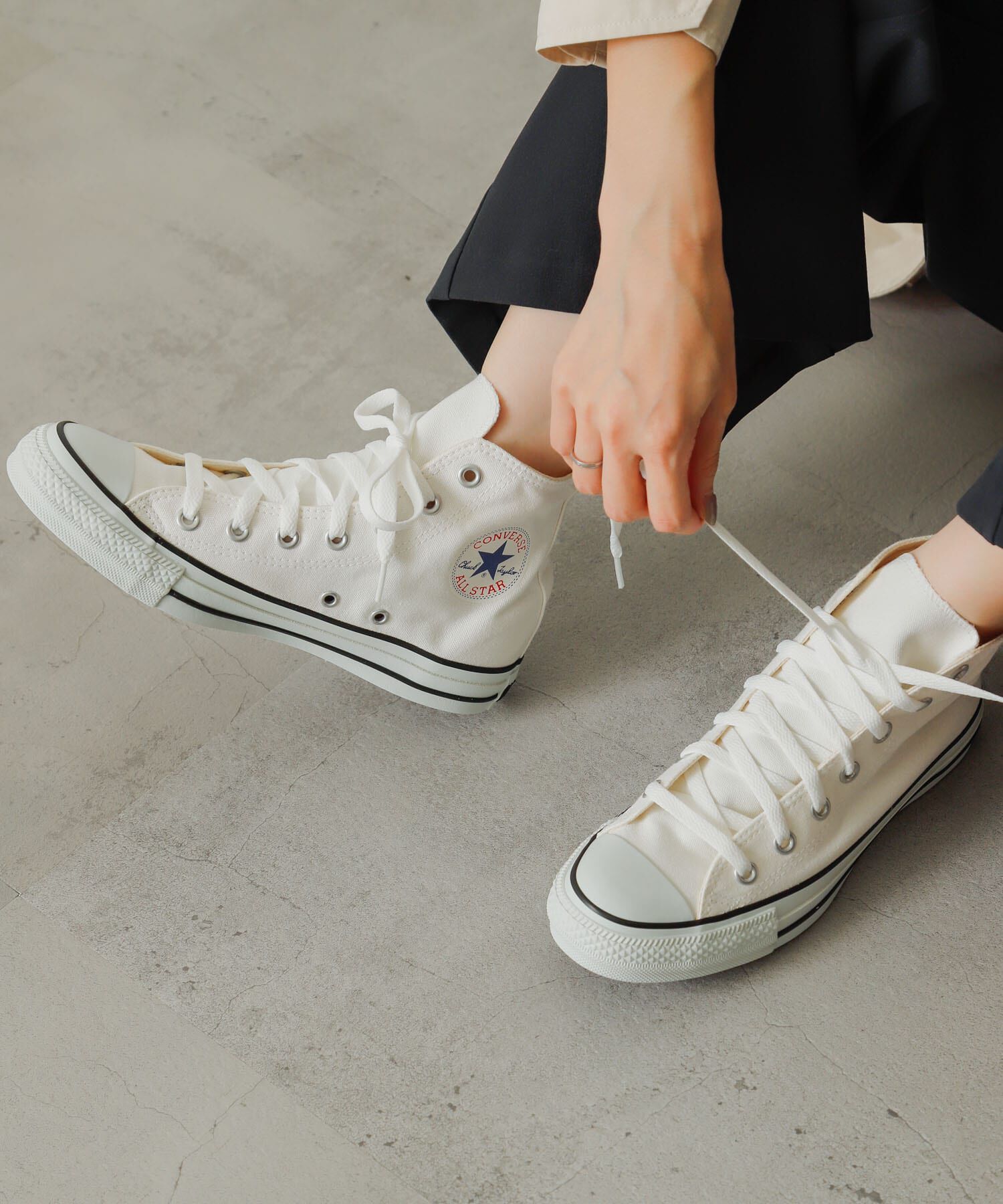 SENSE OF PLACE by URBAN RESEARCH「CONVERSE　ALLSTARCOLORS HI」|スニーカー|ホワイト
