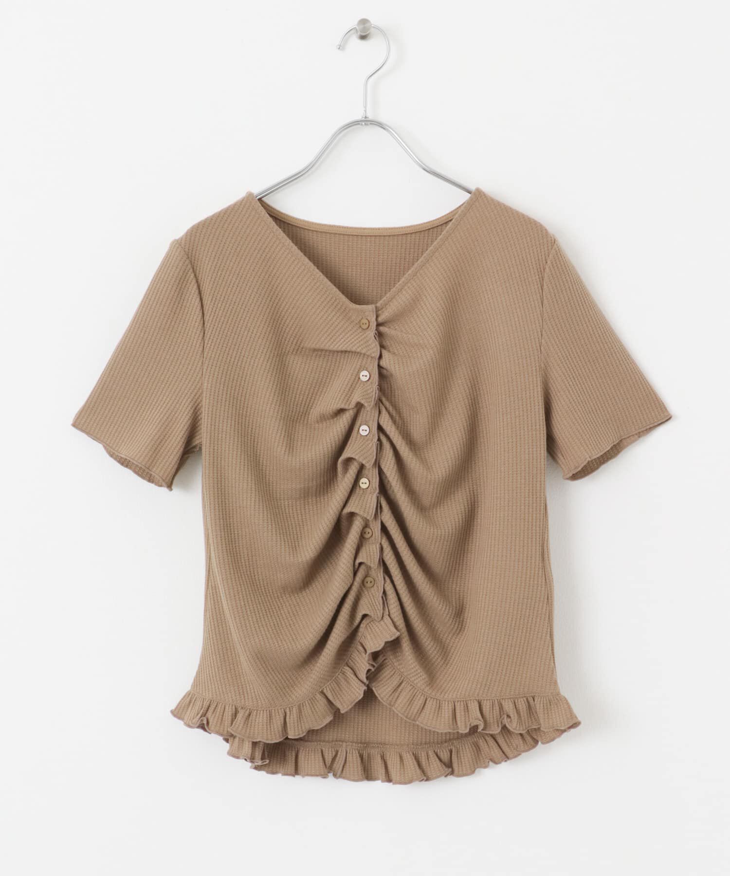 SENSE OF PLACE by URBAN RESEARCH「フロントタックフリルトップ」|Tシャツ・カットソー|