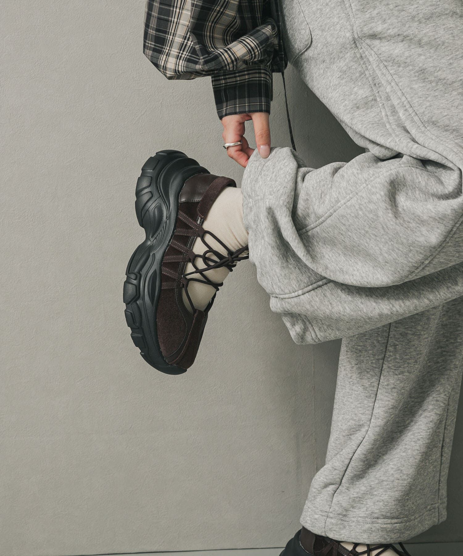 SENSE OF PLACE by URBAN RESEARCH「レースアップバレエスニーカー」|スニーカー|