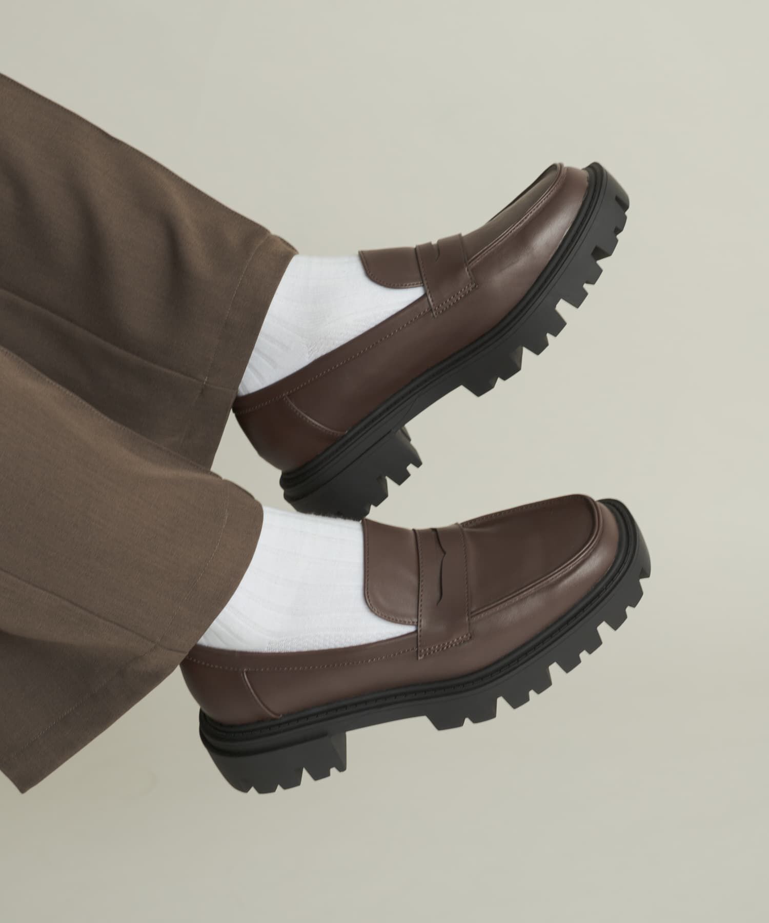 SENSE OF PLACE by URBAN RESEARCH「トラックソールコインローファー」|ローファー|