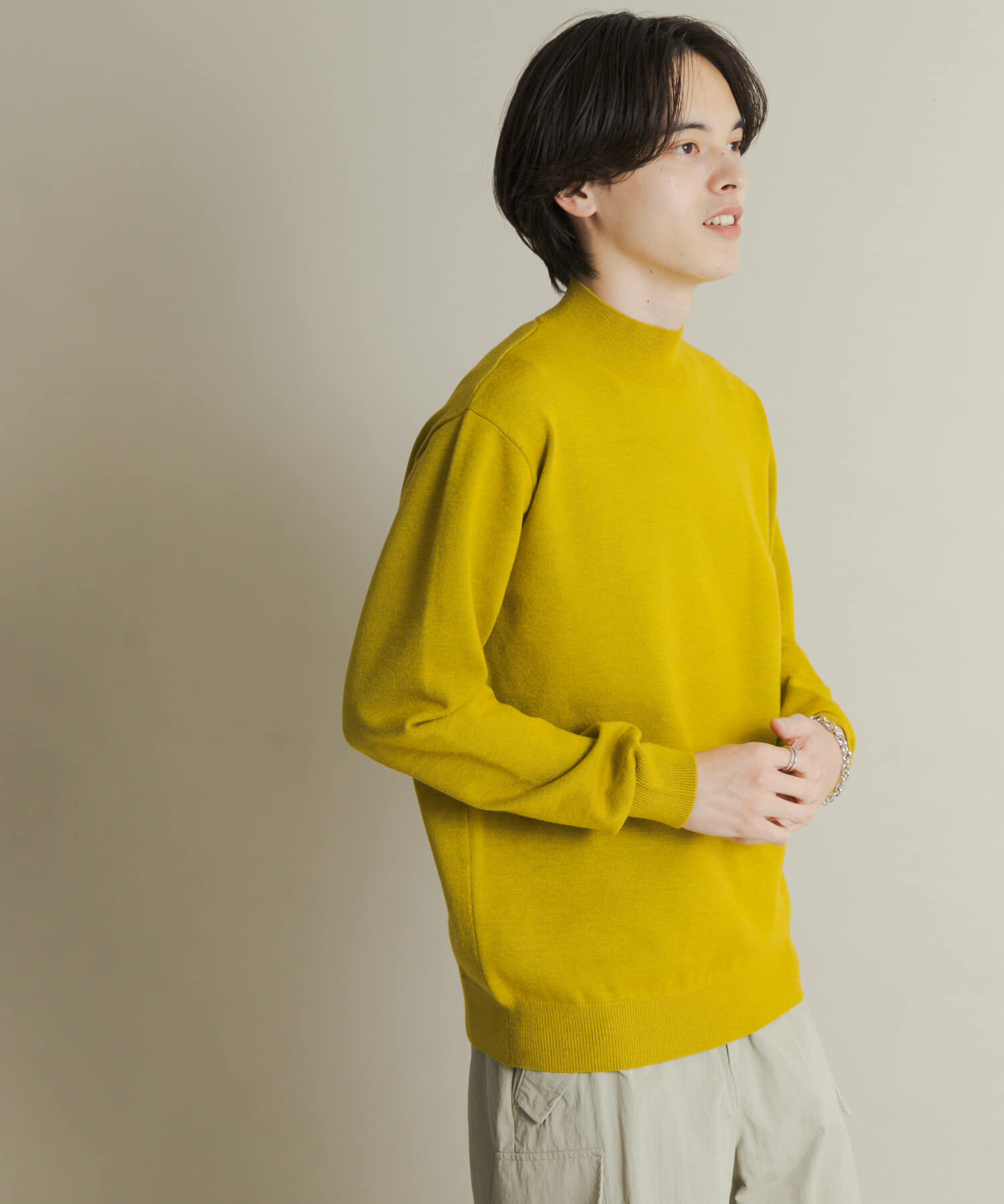 SENSE OF PLACE by URBAN RESEARCH「『一部WEB限定カラー』『洗濯可/毛玉防止』ストレッチモックネックニット」|ニット・セーター|