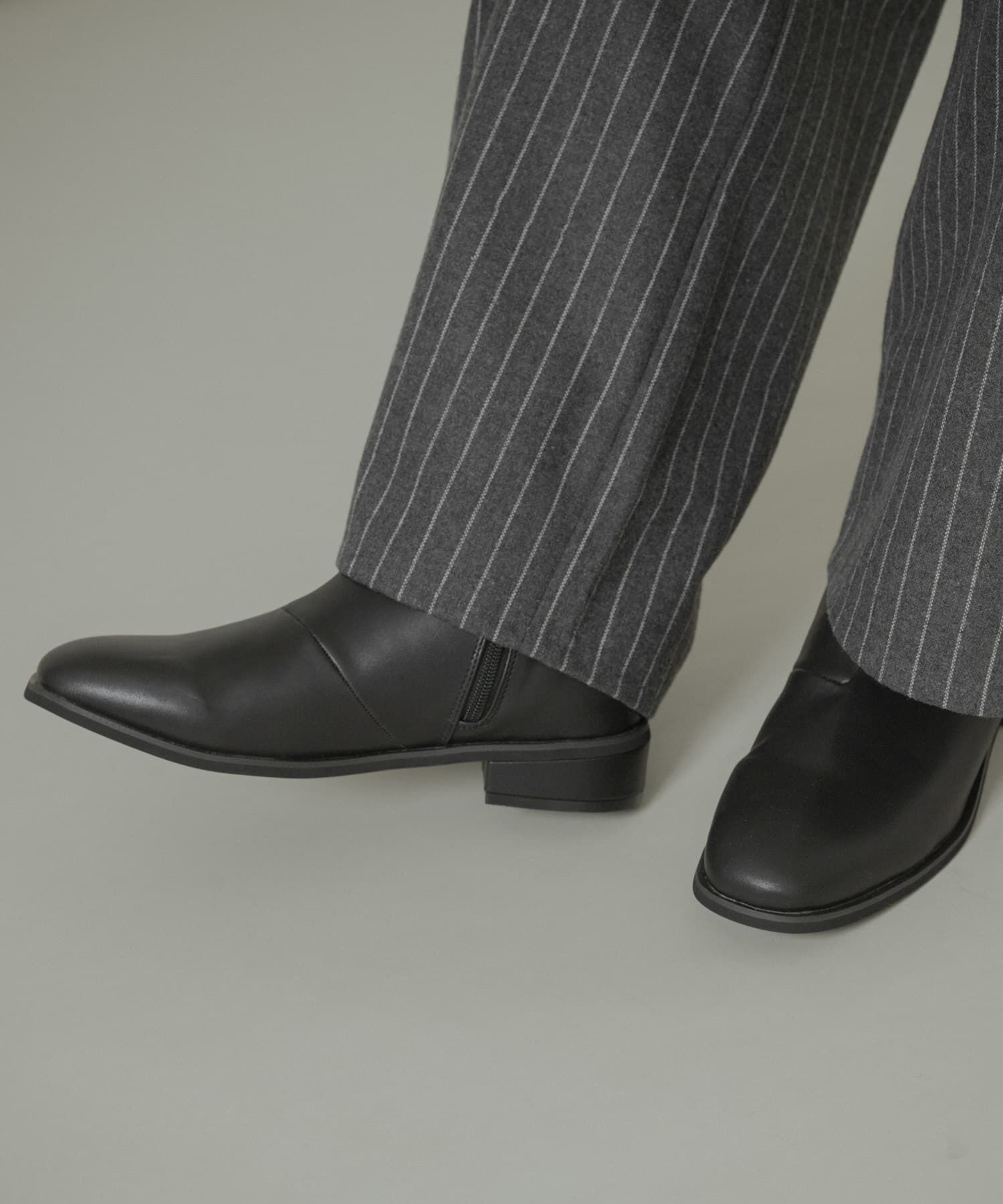 SENSE OF PLACE by URBAN RESEARCH「スクエアトゥサイドジップローブーツ」|ショートブーツ|