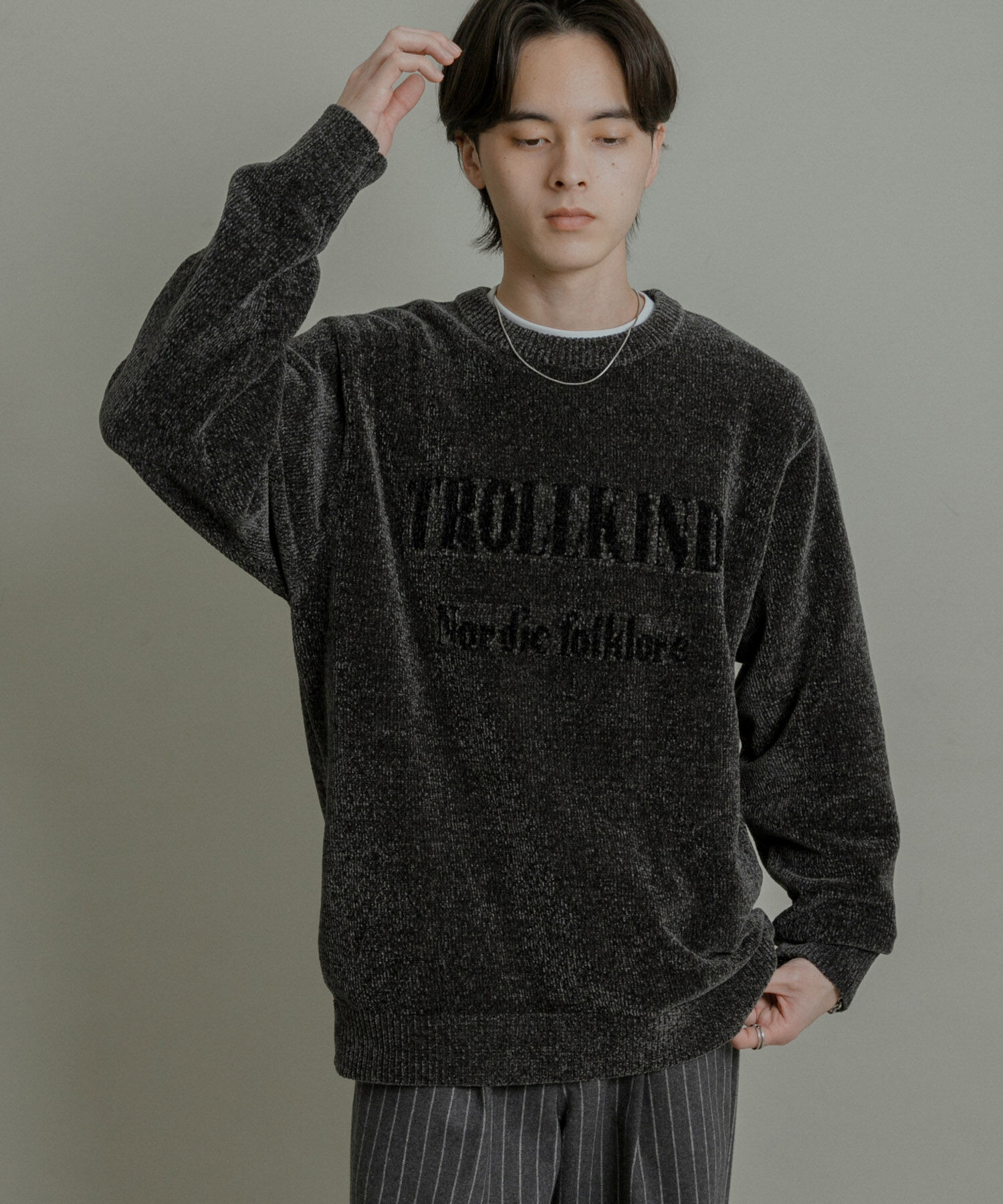 SENSE OF PLACE by URBAN RESEARCH「『洗濯可』モールロゴグラフィックニット」|ニット・セーター|