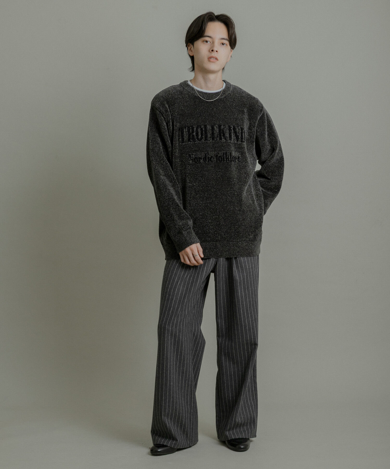 SENSE OF PLACE by URBAN RESEARCH「『洗濯可』モールロゴグラフィックニット」|ニット・セーター|