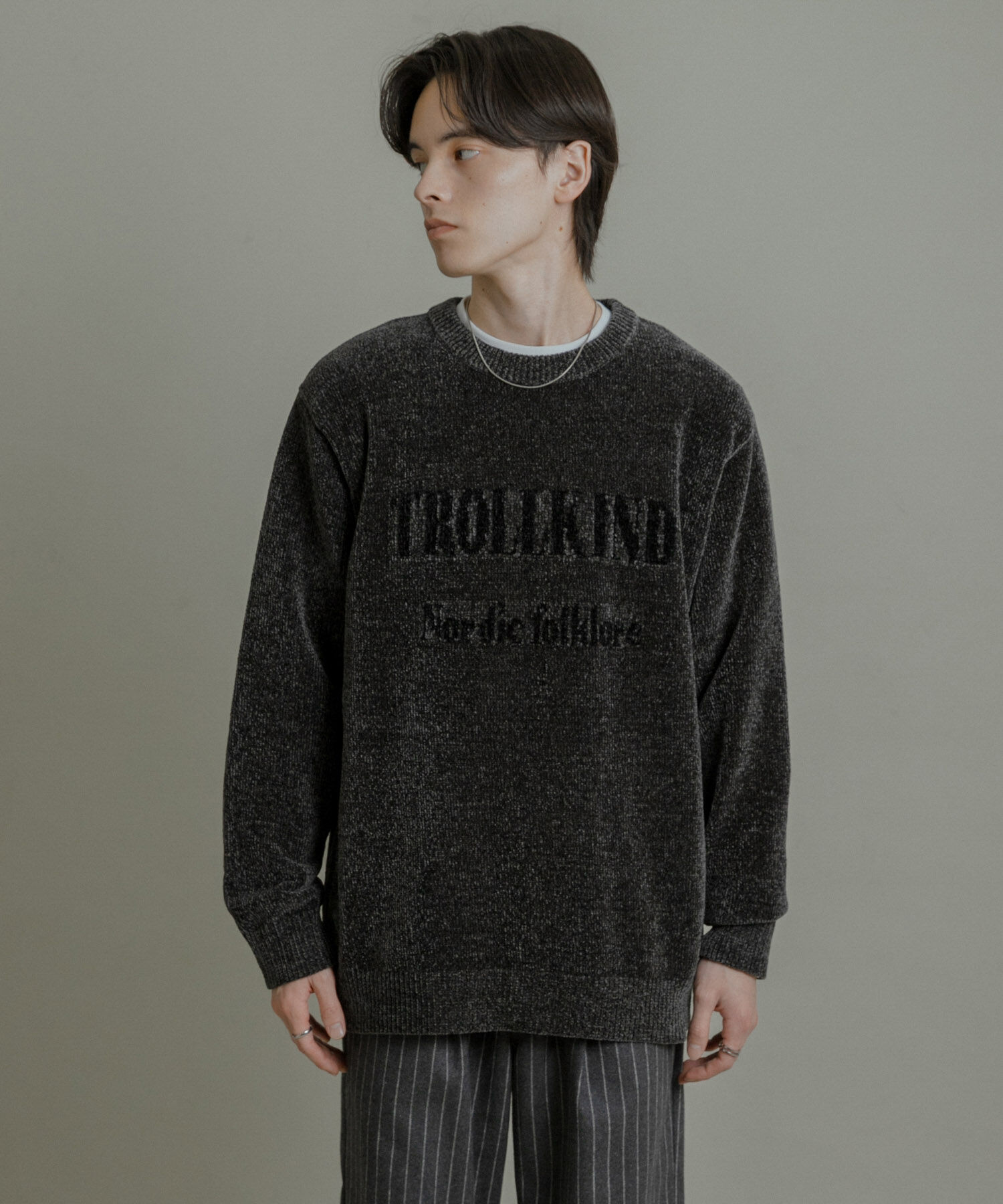 SENSE OF PLACE by URBAN RESEARCH「『洗濯可』モールロゴグラフィックニット」|ニット・セーター|