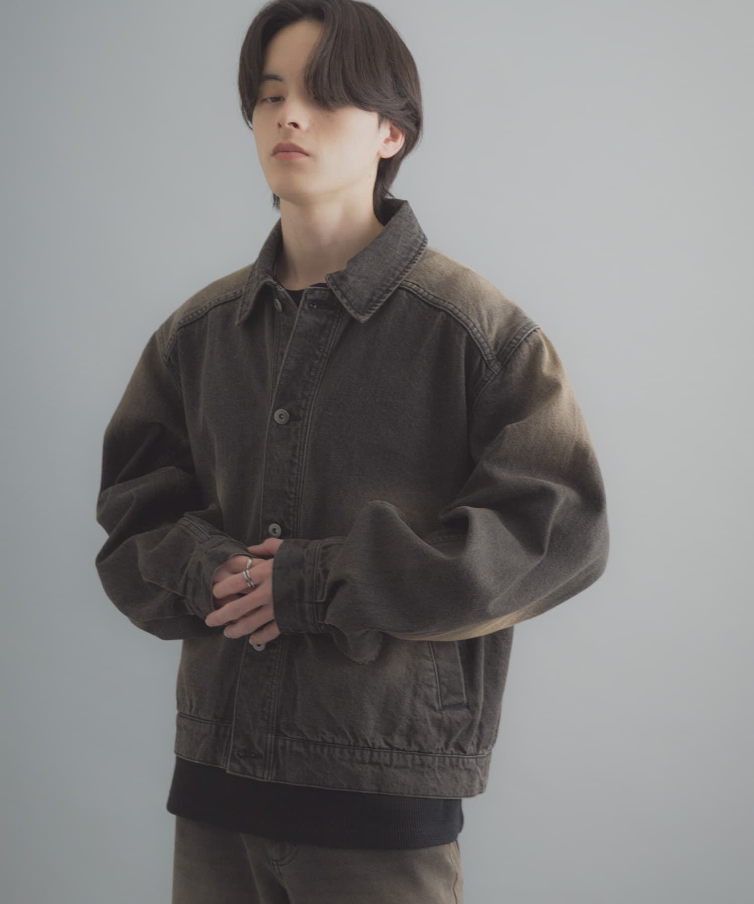 SENSE OF PLACE by URBAN RESEARCH「ヴィンテージライクデニムブルゾン」|デニムジャケット|