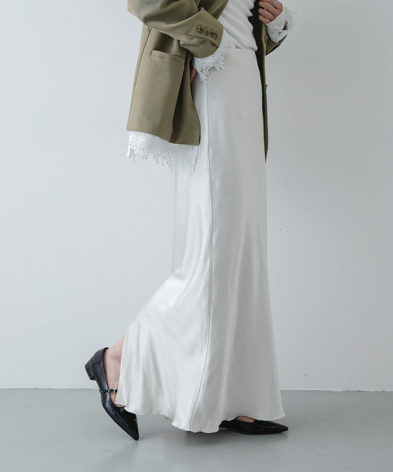 SENSE OF PLACE by URBAN RESEARCH「サテンアイラインスカート」|スカート|