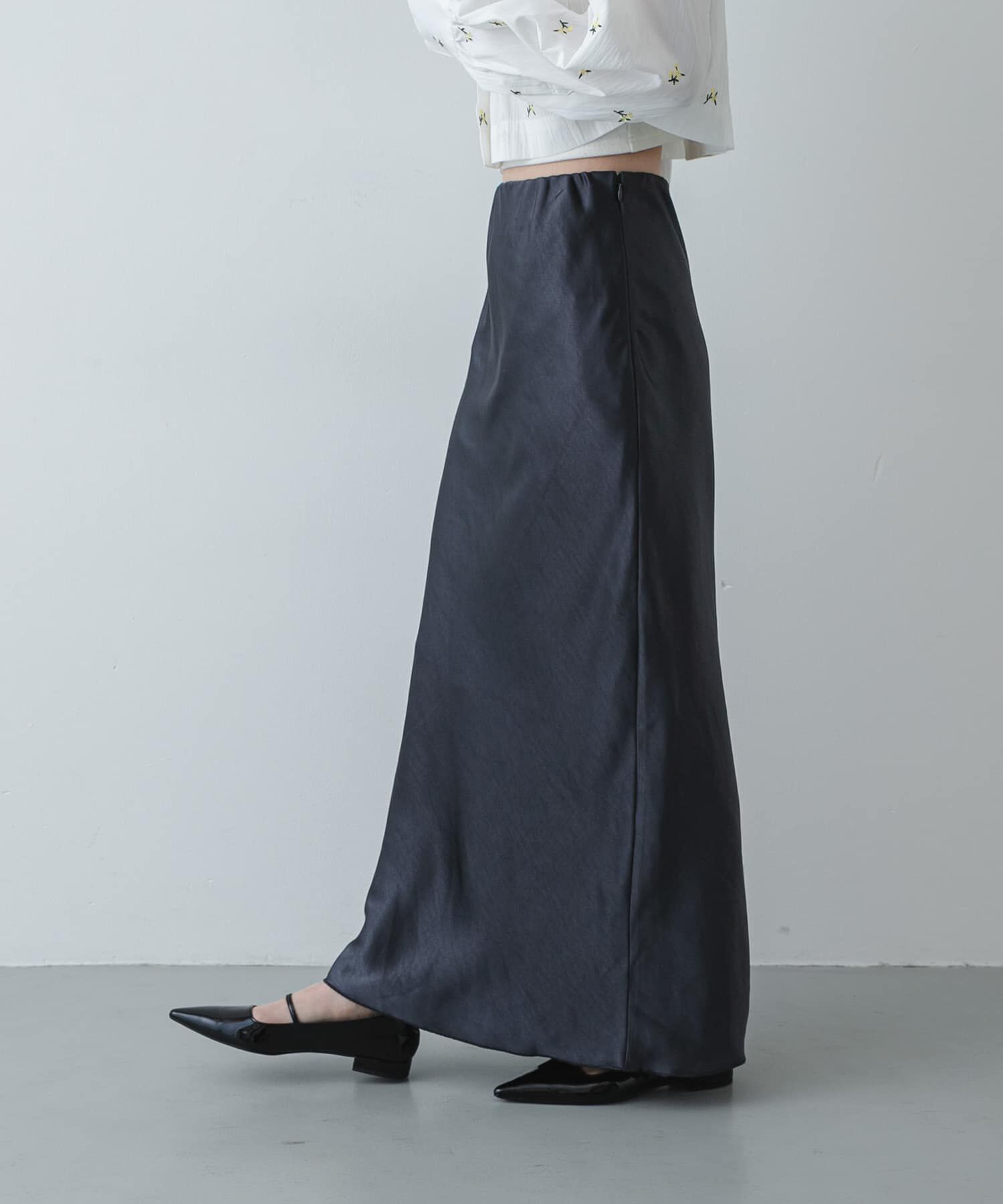 SENSE OF PLACE by URBAN RESEARCH「サテンアイラインスカート」|スカート|