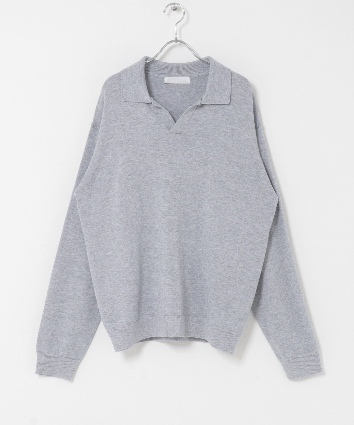 SENSE OF PLACE by URBAN RESEARCH「『洗濯可』スキッパーロングスリーブニット」|ニット・セーター|