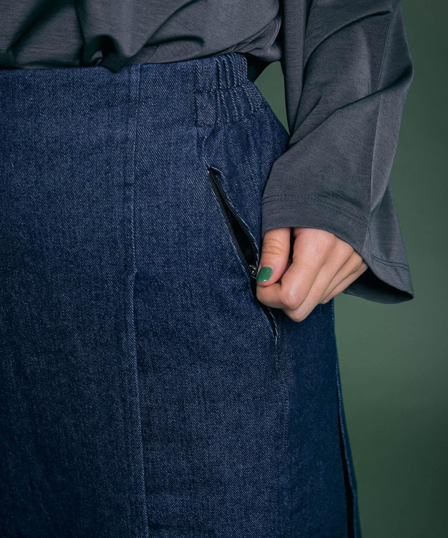 SENSE OF PLACE by URBAN RESEARCH「Uiscel　撥水デニムラップスカート」|スカート|