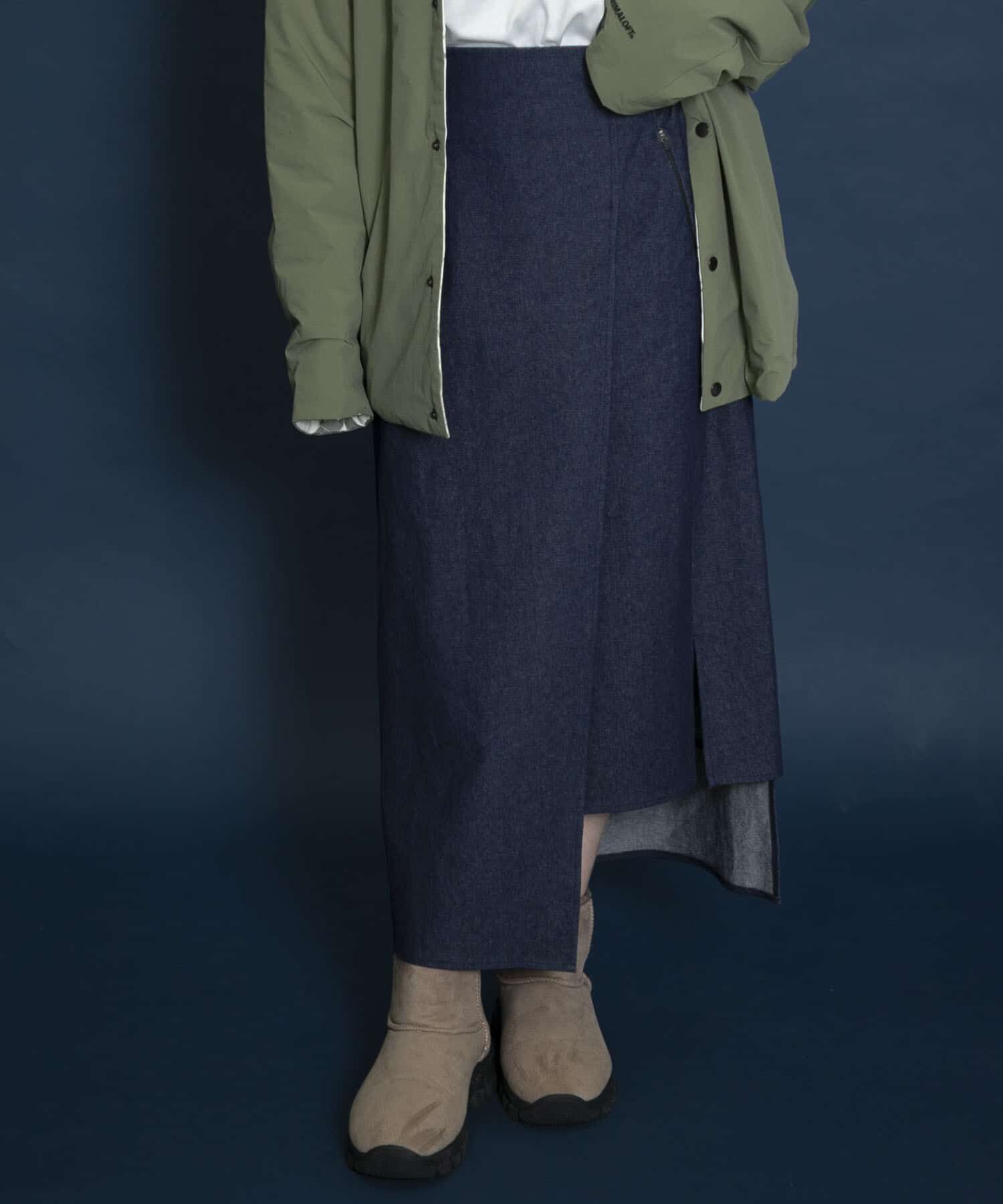SENSE OF PLACE by URBAN RESEARCH「Uiscel　撥水デニムラップスカート」|スカート|