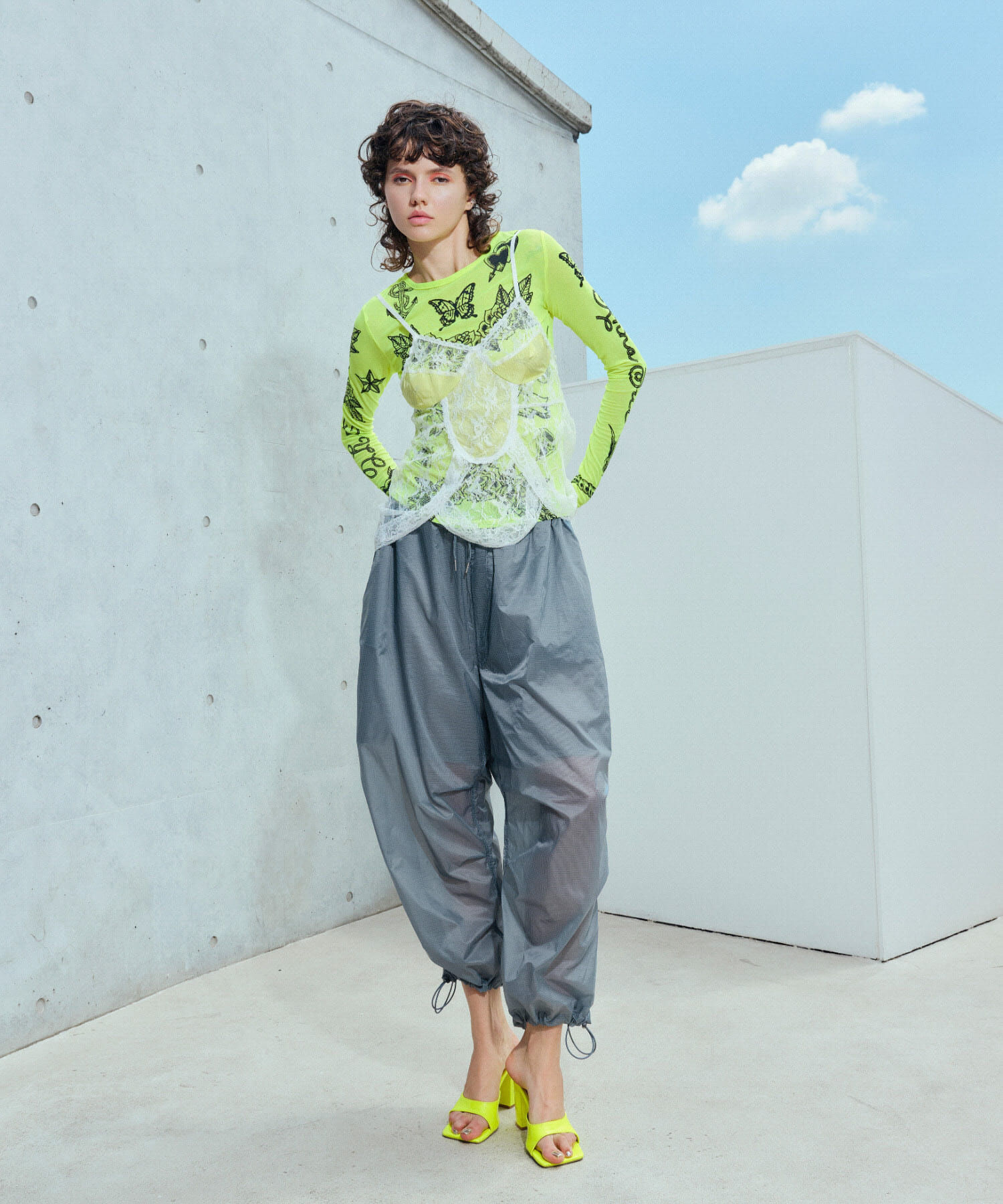 SENSE OF PLACE by URBAN RESEARCH「ANNA SUI NYC　シアーリップアクティブパンツ」|その他|