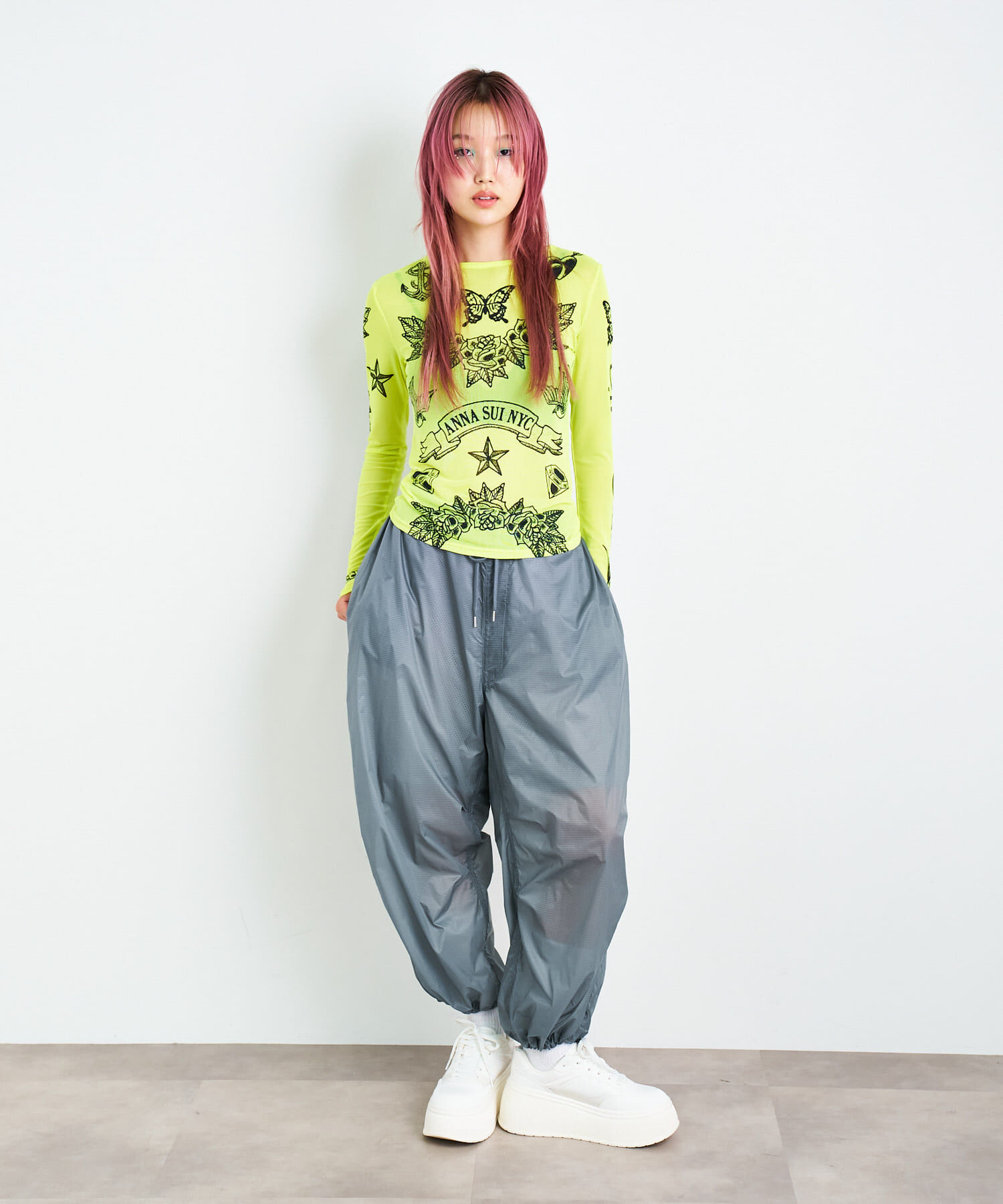 SENSE OF PLACE by URBAN RESEARCH「ANNA SUI NYC　シアーリップアクティブパンツ」|その他|