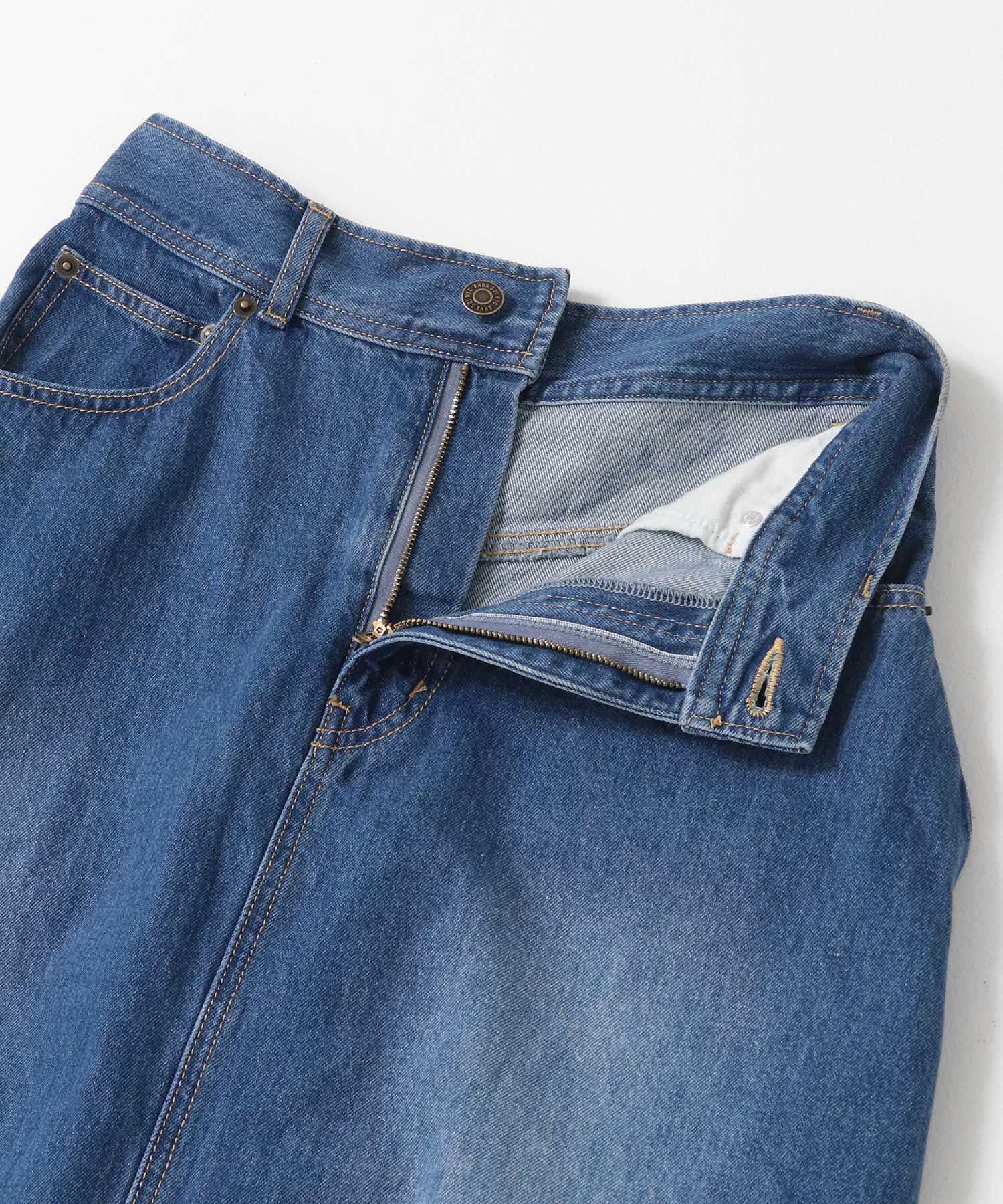 SENSE OF PLACE by URBAN RESEARCH「ANNA SUI NYC　オーバードレープデニムロングスカート」|スカート|