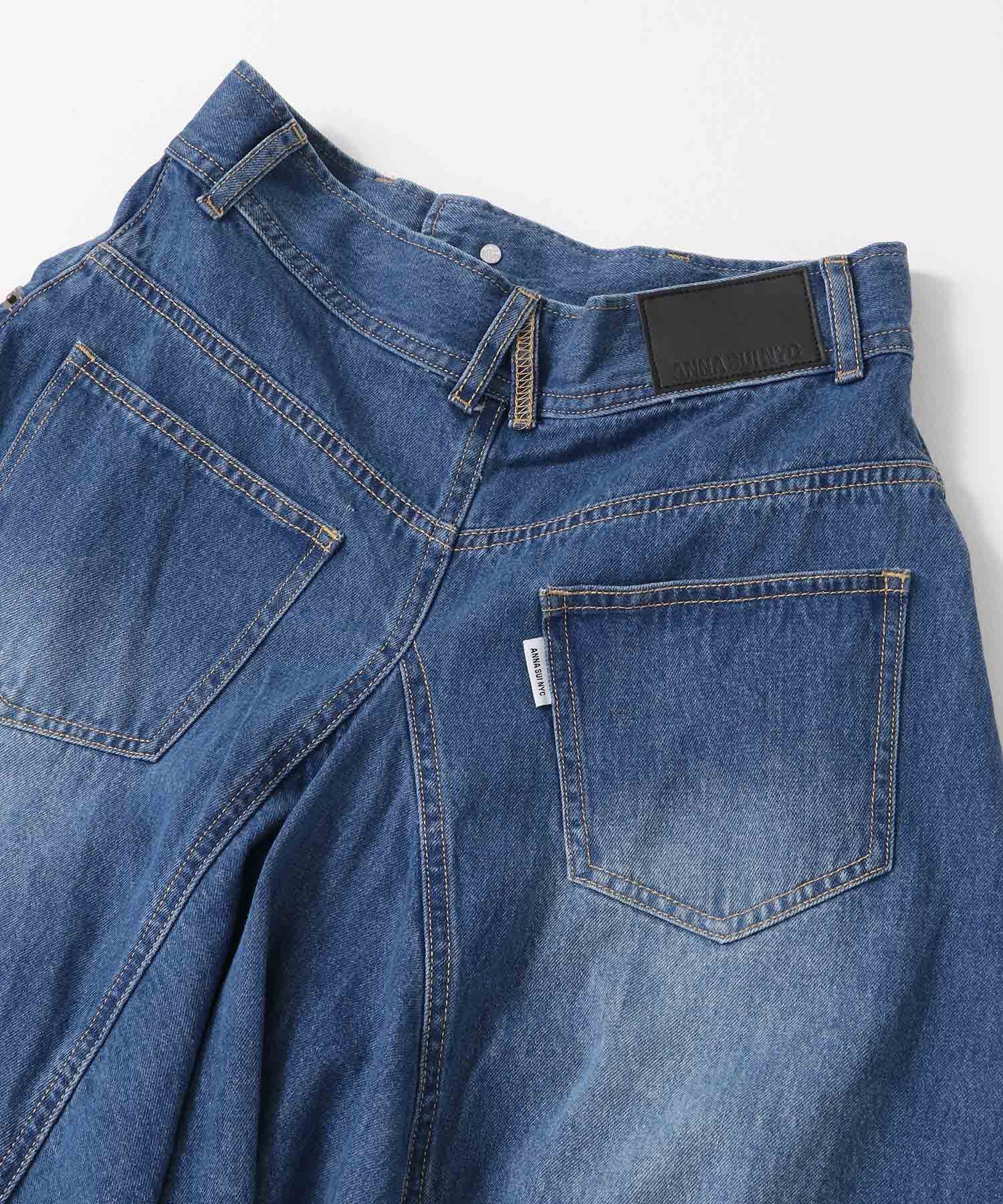 SENSE OF PLACE by URBAN RESEARCH「ANNA SUI NYC　オーバードレープデニムロングスカート」|スカート|