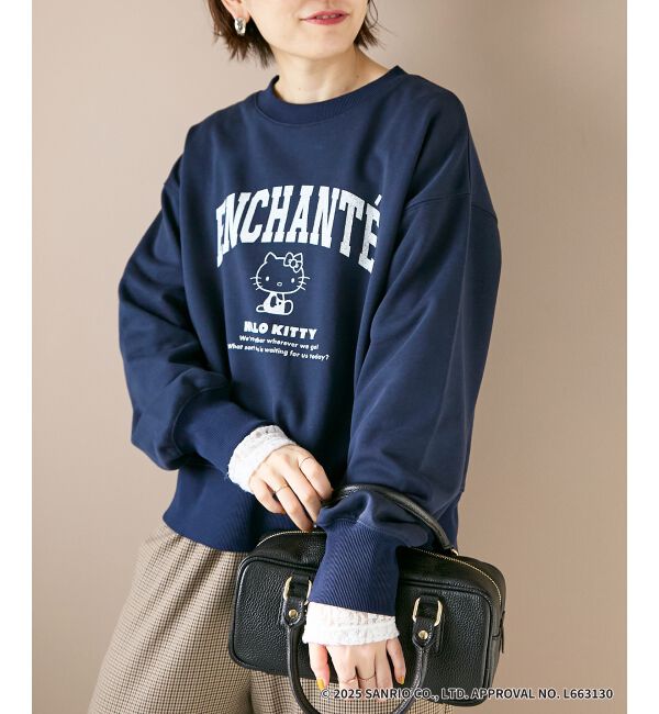  「【HELLO KITTY】カレッジロゴスウェット」|スウェット・ジャージ|