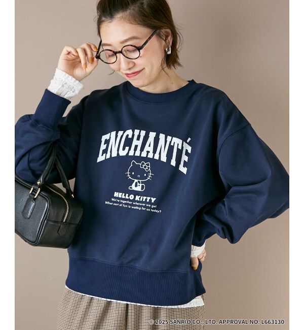 「【HELLO KITTY】カレッジロゴスウェット」|スウェット・ジャージ|