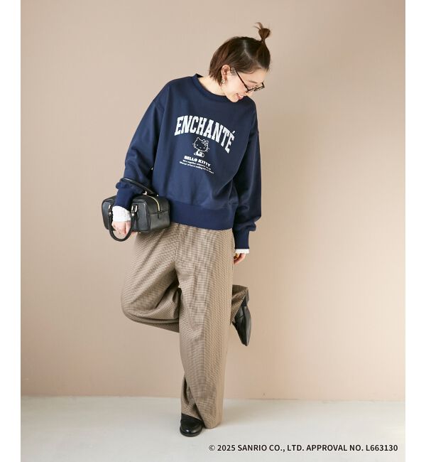  「【HELLO KITTY】カレッジロゴスウェット」|スウェット・ジャージ|