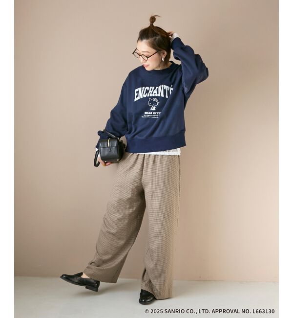  「【HELLO KITTY】カレッジロゴスウェット」|スウェット・ジャージ|