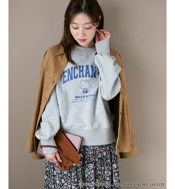  「【HELLO KITTY】カレッジロゴスウェット」|スウェット・ジャージ|