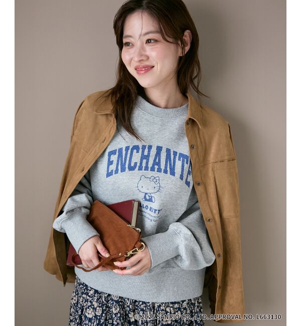  「【HELLO KITTY】カレッジロゴスウェット」|スウェット・ジャージ|