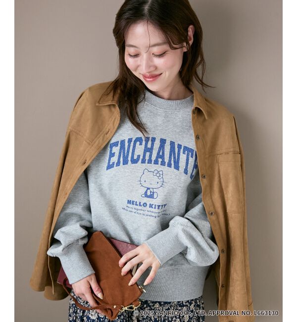  「【HELLO KITTY】カレッジロゴスウェット」|スウェット・ジャージ|
