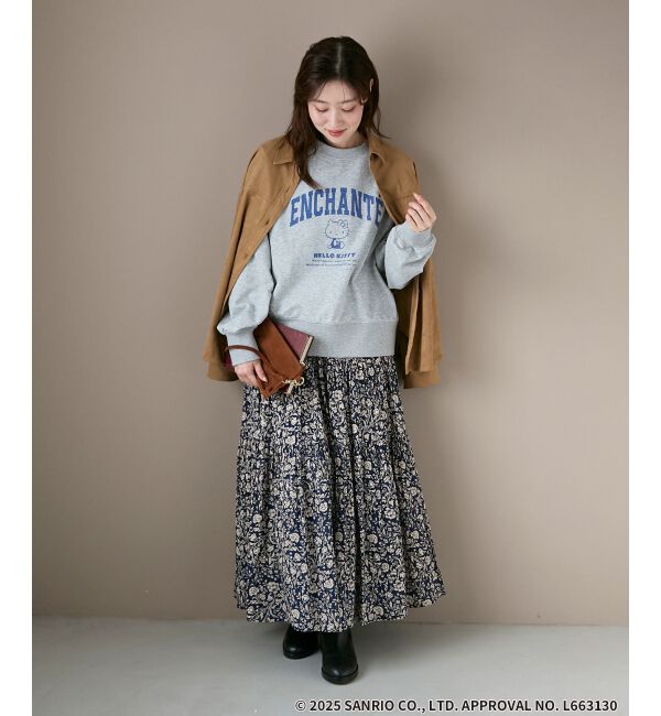  「【HELLO KITTY】カレッジロゴスウェット」|スウェット・ジャージ|