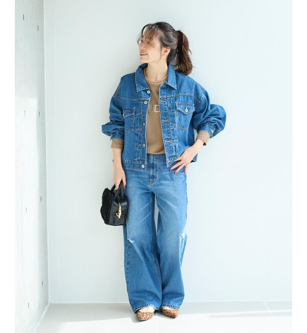  「クラッシュデニムパンツ」|デニム|