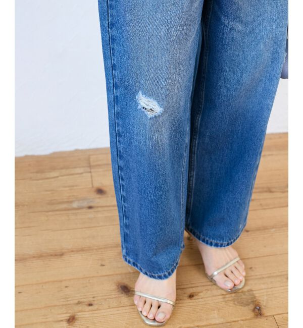  「クラッシュデニムパンツ」|デニム|