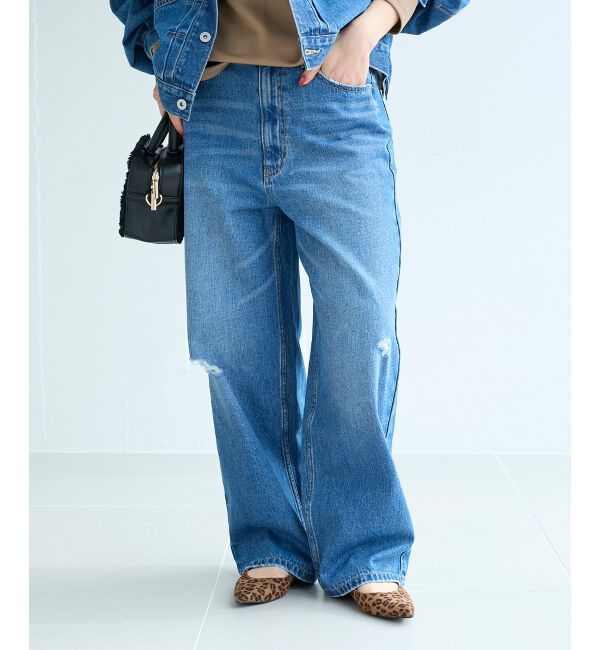  「クラッシュデニムパンツ」|デニム|