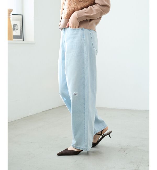  「クラッシュデニムパンツ」|デニム|