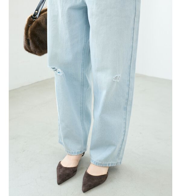  「クラッシュデニムパンツ」|デニム|