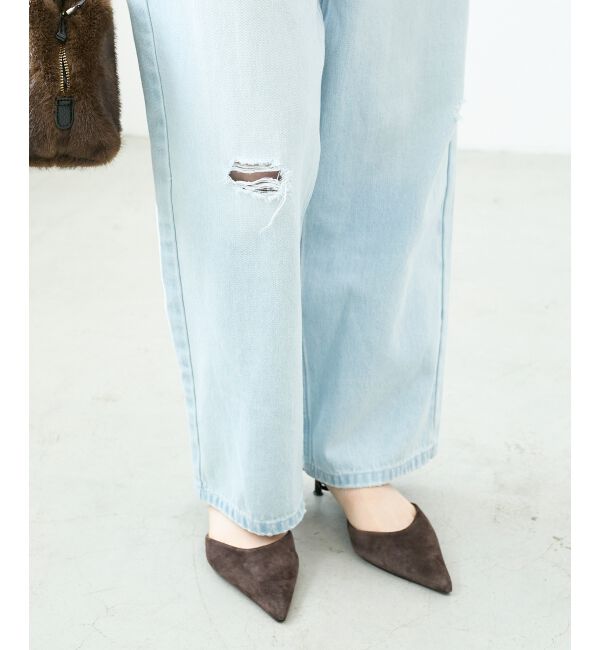  「クラッシュデニムパンツ」|デニム|