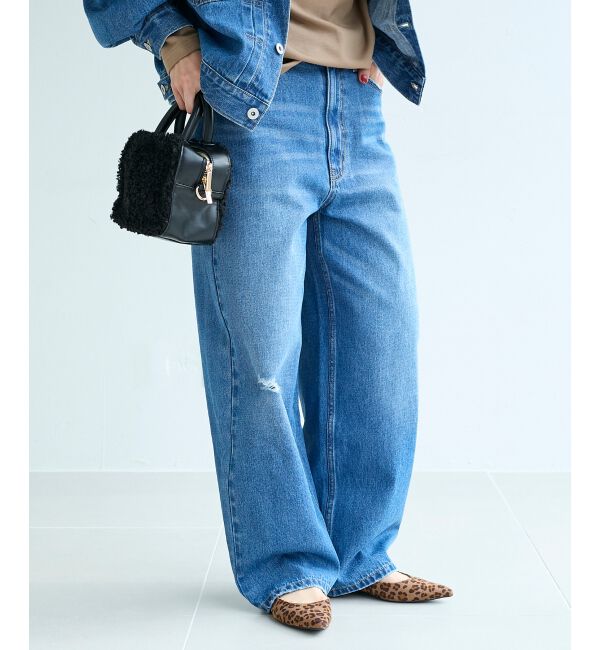  「クラッシュデニムパンツ」|デニム|