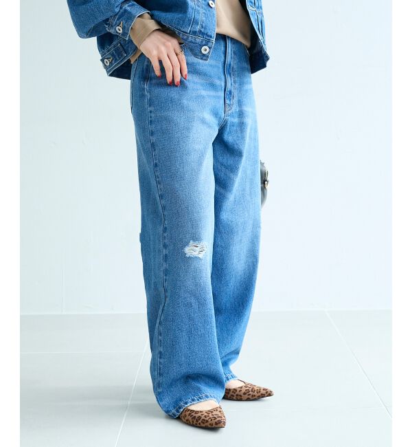  「クラッシュデニムパンツ」|デニム|