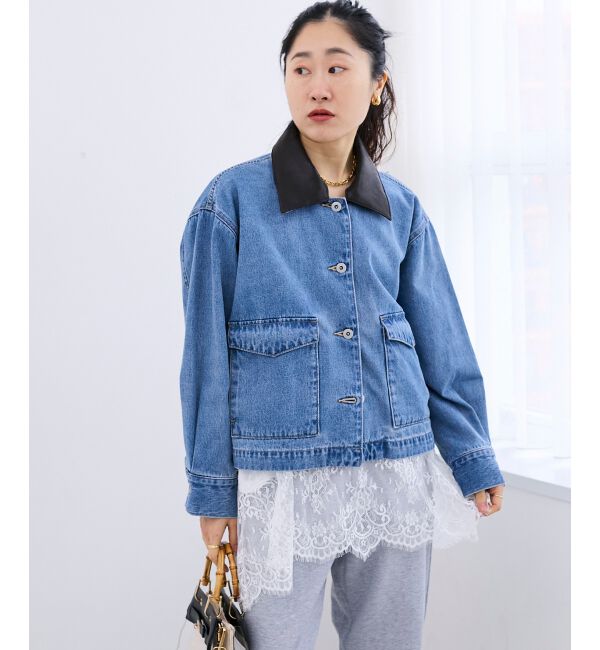  「異素材エリデニムジャケット」|その他|