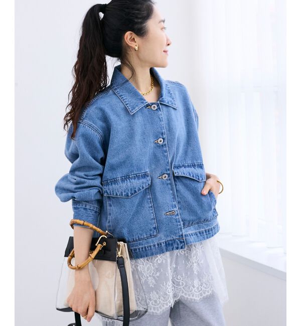  「異素材エリデニムジャケット」|その他|