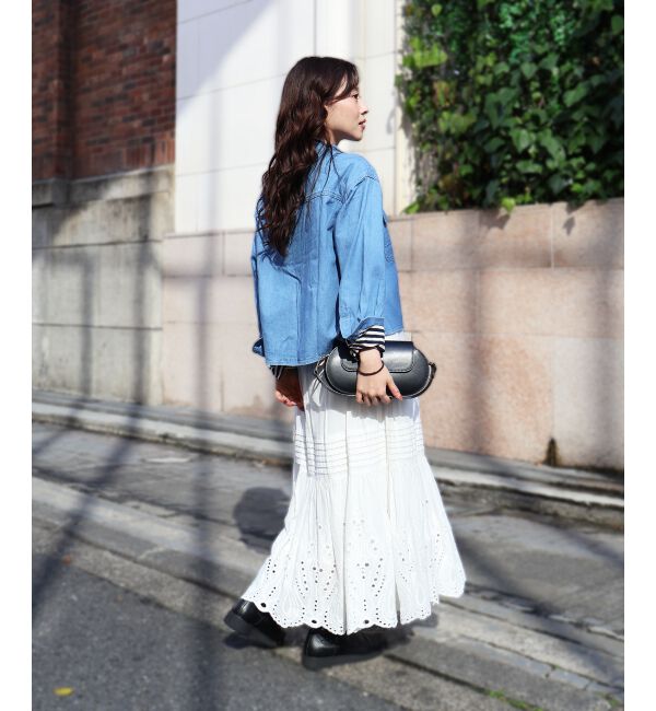  「スタンドネックパールボタンシャツ」|シャツ・ブラウス|