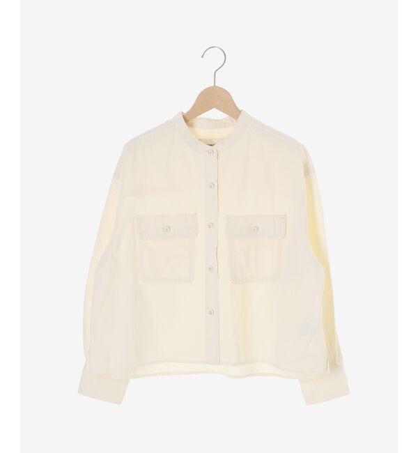  「スタンドネックパールボタンシャツ」|シャツ・ブラウス|