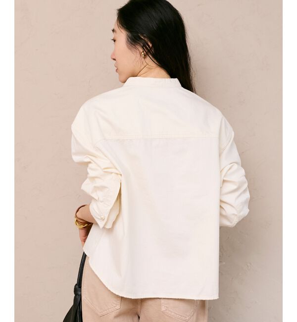 「スタンドネックパールボタンシャツ」|シャツ・ブラウス|