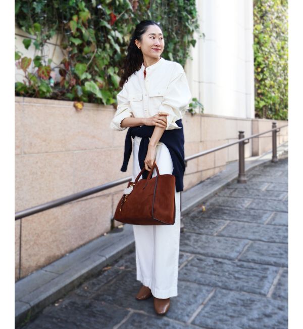  「スタンドネックパールボタンシャツ」|シャツ・ブラウス|