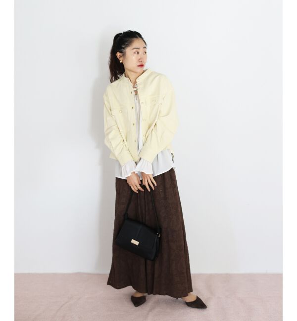  「スタンドネックパールボタンシャツ」|シャツ・ブラウス|