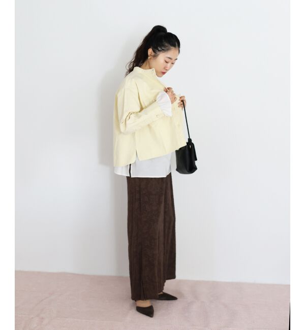  「スタンドネックパールボタンシャツ」|シャツ・ブラウス|