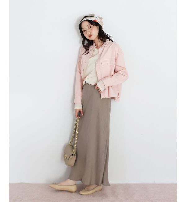  「スタンドネックパールボタンシャツ」|シャツ・ブラウス|