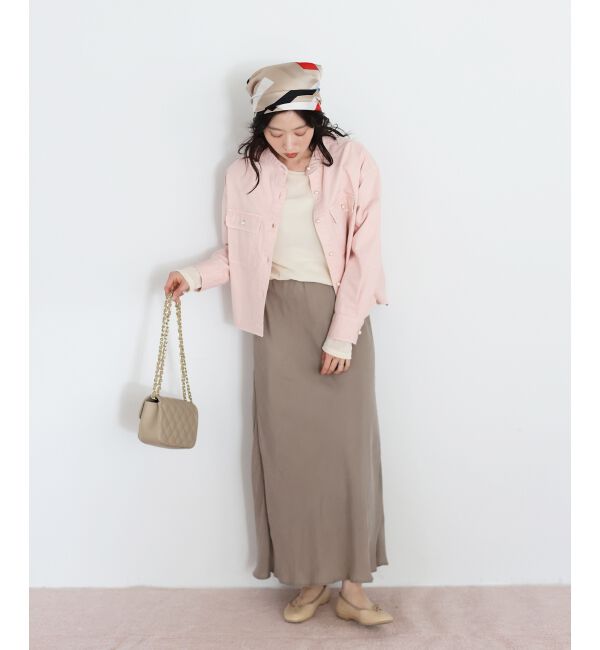  「スタンドネックパールボタンシャツ」|シャツ・ブラウス|