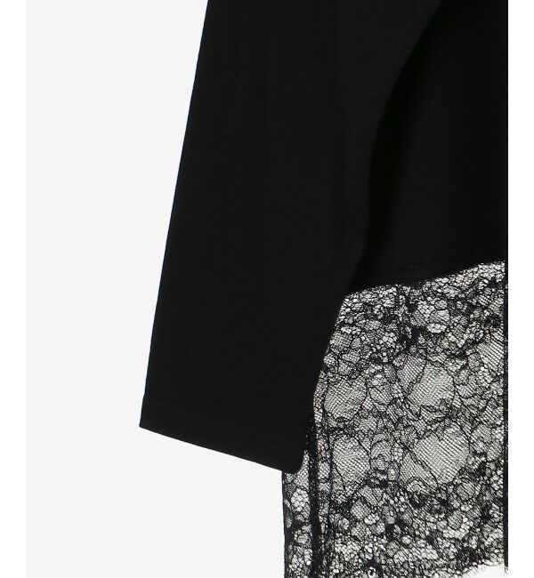  「裾レースコンビカットソー」|Tシャツ・カットソー|