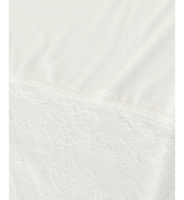  「裾レースコンビカットソー」|Tシャツ・カットソー|