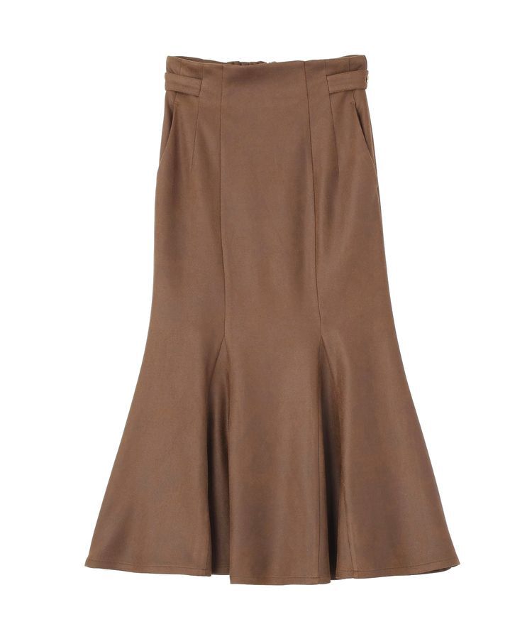 earth music&ecology「フェイクレザーマーメイドスカート」|フレア|